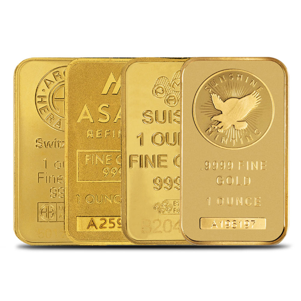1 Troy Ounce Gold Bar (Various Styles)
