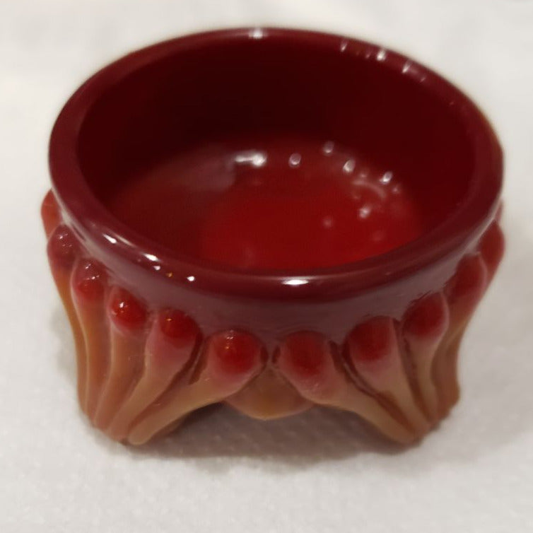 Cambridge Ohio Bohemian Hand Pressed Glass Ring Holder