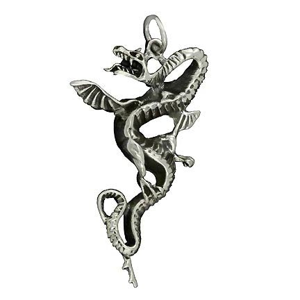 Silver Dragon Pendant