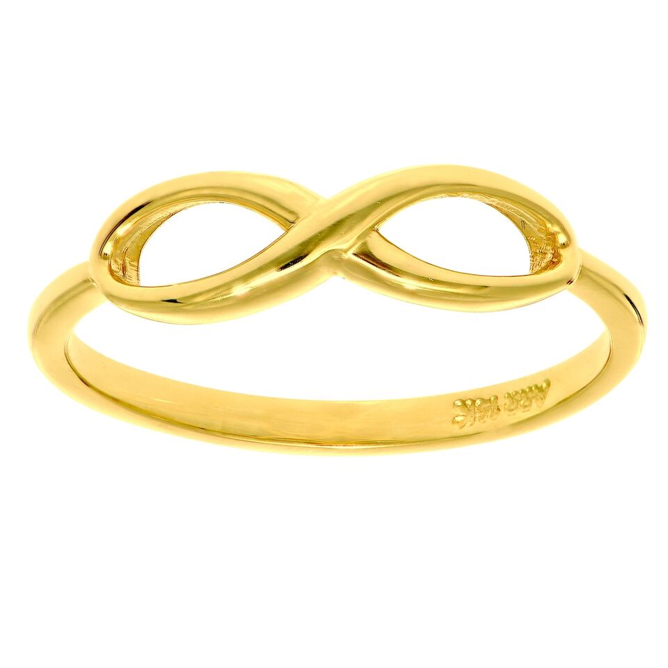 14K Gold Infinity Ring