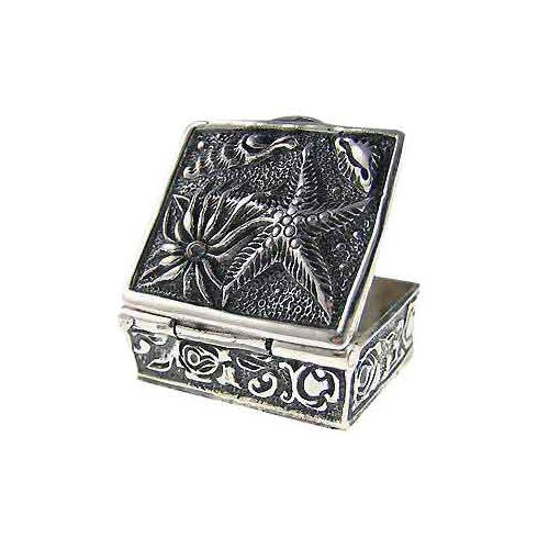 Sterling Silver:: Seashell Sand Dollar Box - SilverAndGold.com Silver And Gold