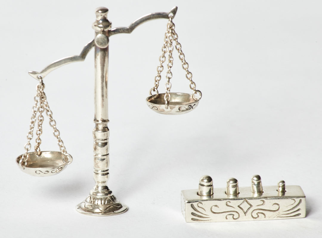 Sterling Silver Scales of Justice 925