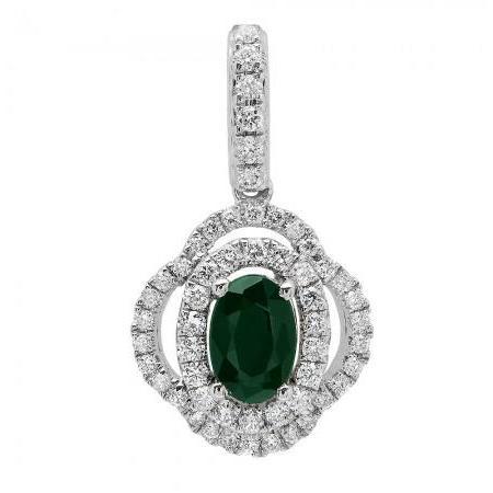 MAY BIRTHSTONE EMERALD SILVERANDGOLD