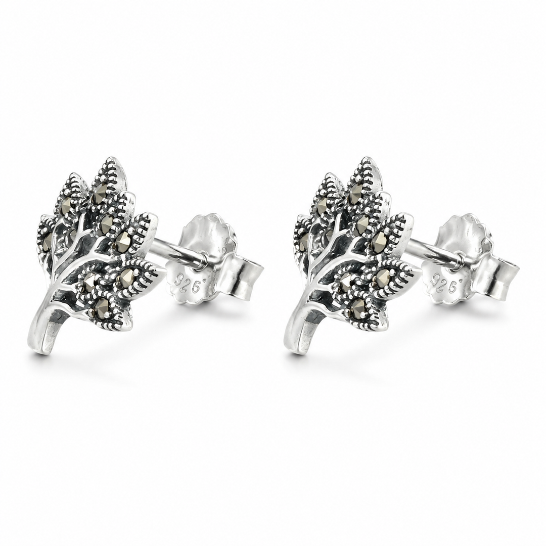 925 Sterling Silver Floral Lotus Post Earrings – 0.4 Inch Petite Flower Studs