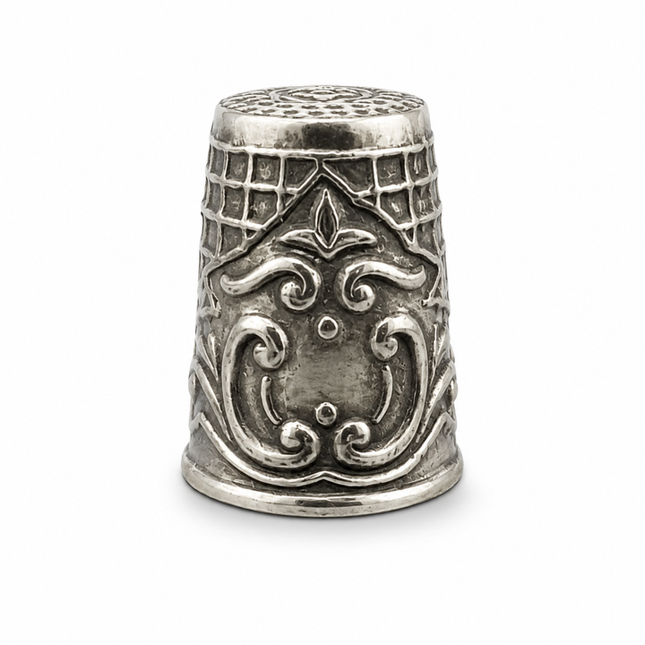 Victorian Style Sterling Silver Thimble – Ornate 925 Hallmarked 1 Inch Collectible