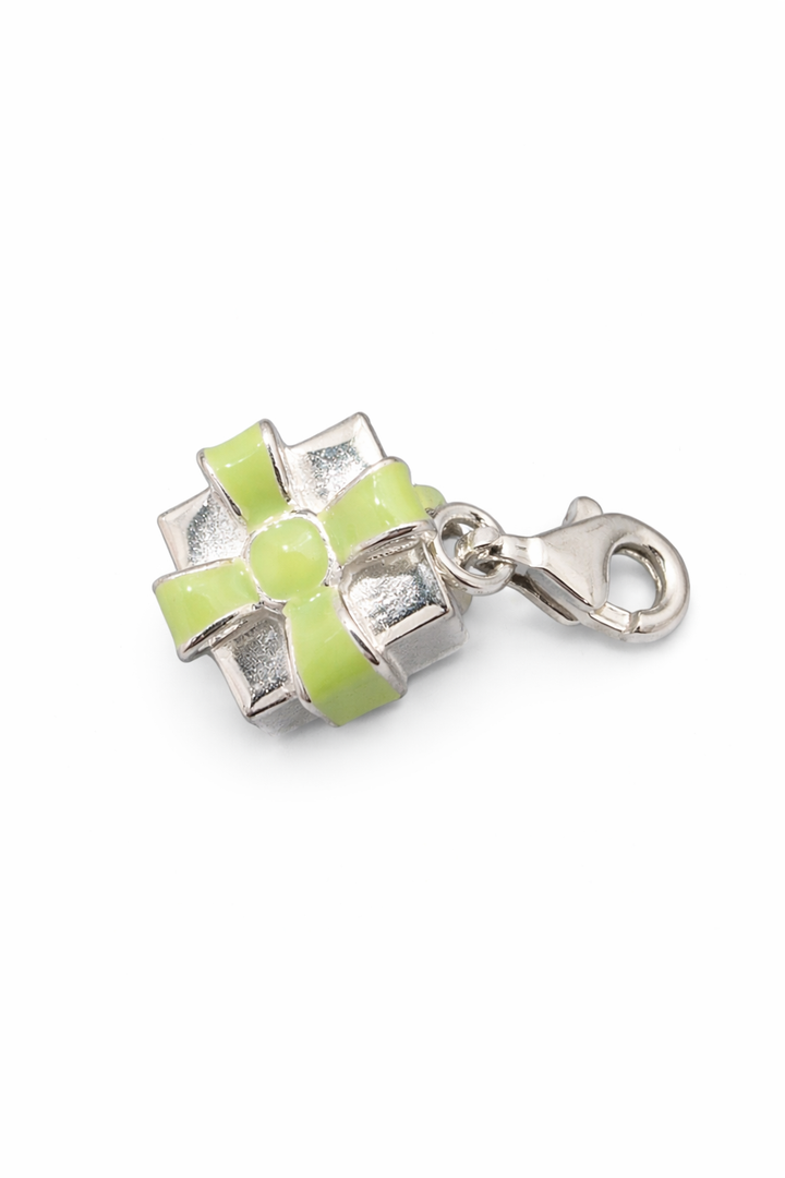 1 Inch Drop Charm with Clasp in Sterling Silver – Secure Clip-On Jewelry Charm