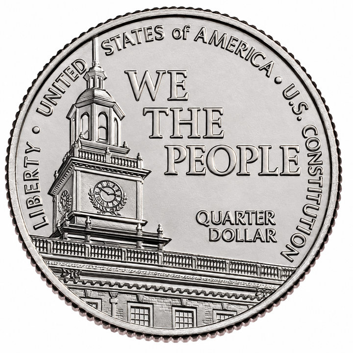 2026 We the People U.S. Constitution Quarter – Uncirculated America 250 Semiquincentennial Coin – Random P or D Mint Mark
