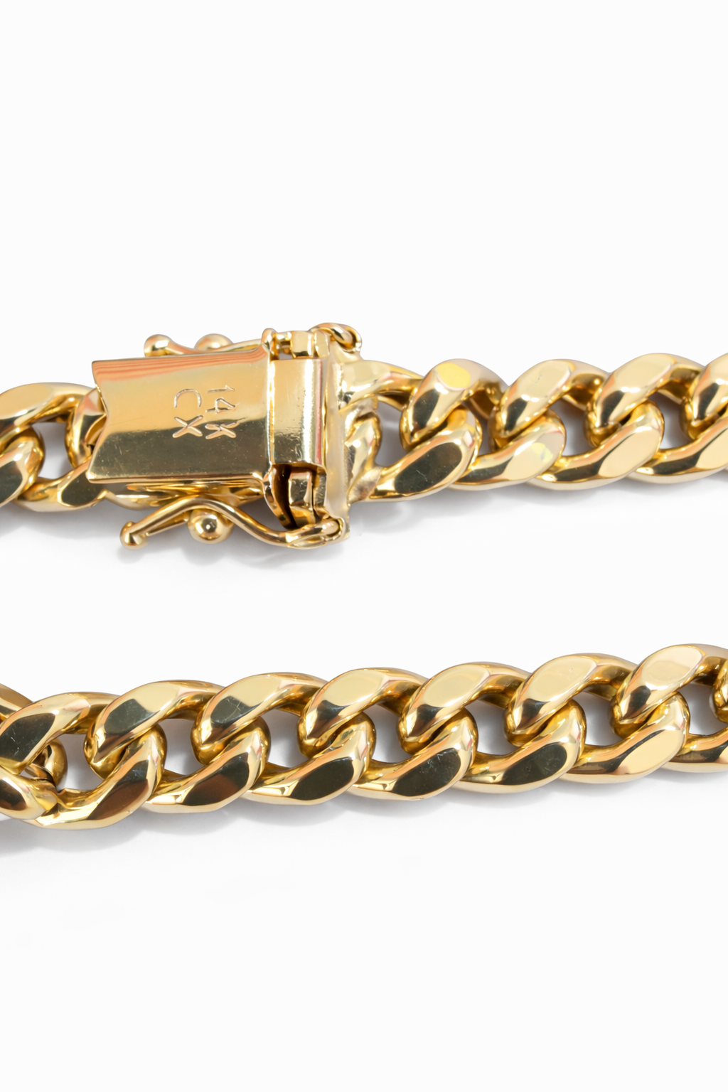 14K Gold Cuban Chain Bracelet 5.5 mm
