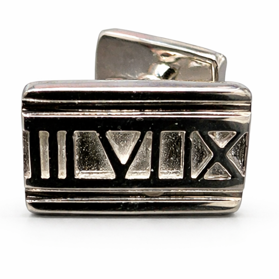 III VI IX Cufflinks in Sterling Silver