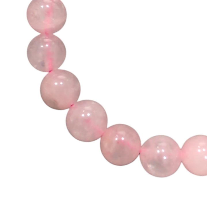 8 mm to 9 mm Rose Quartz Bracelet – Natural Rose Quartz Bead Stretch Bracelet (2.75" Diameter)