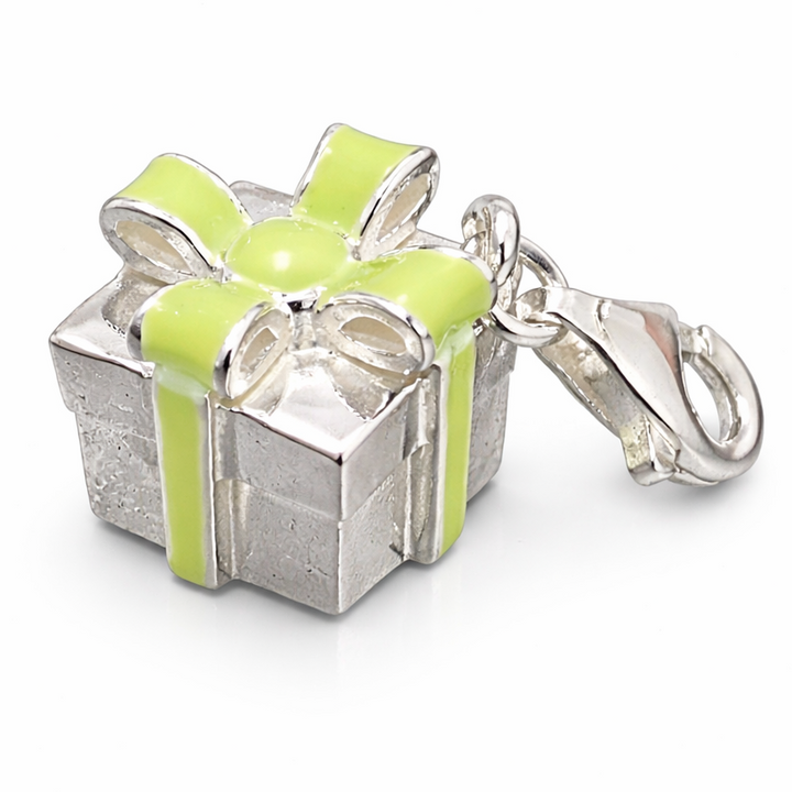 1 Inch Drop Charm with Clasp in Sterling Silver – Secure Clip-On Jewelry Charm