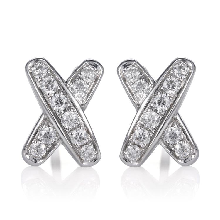 18K Gold 1 TCW Moissanite Earrings