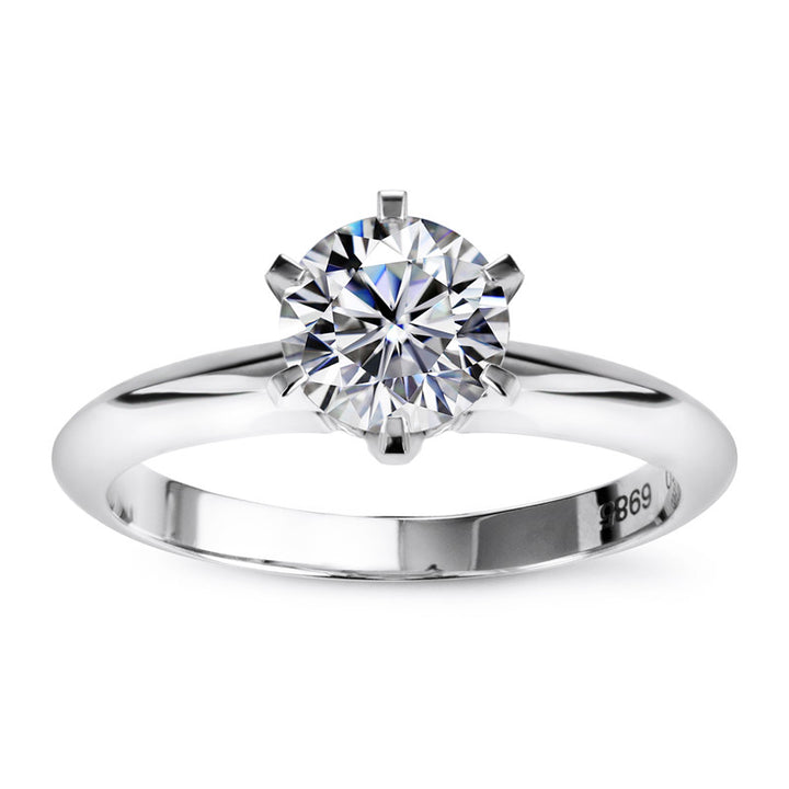 14K Gold 0.3 CT Created Diamond Ring