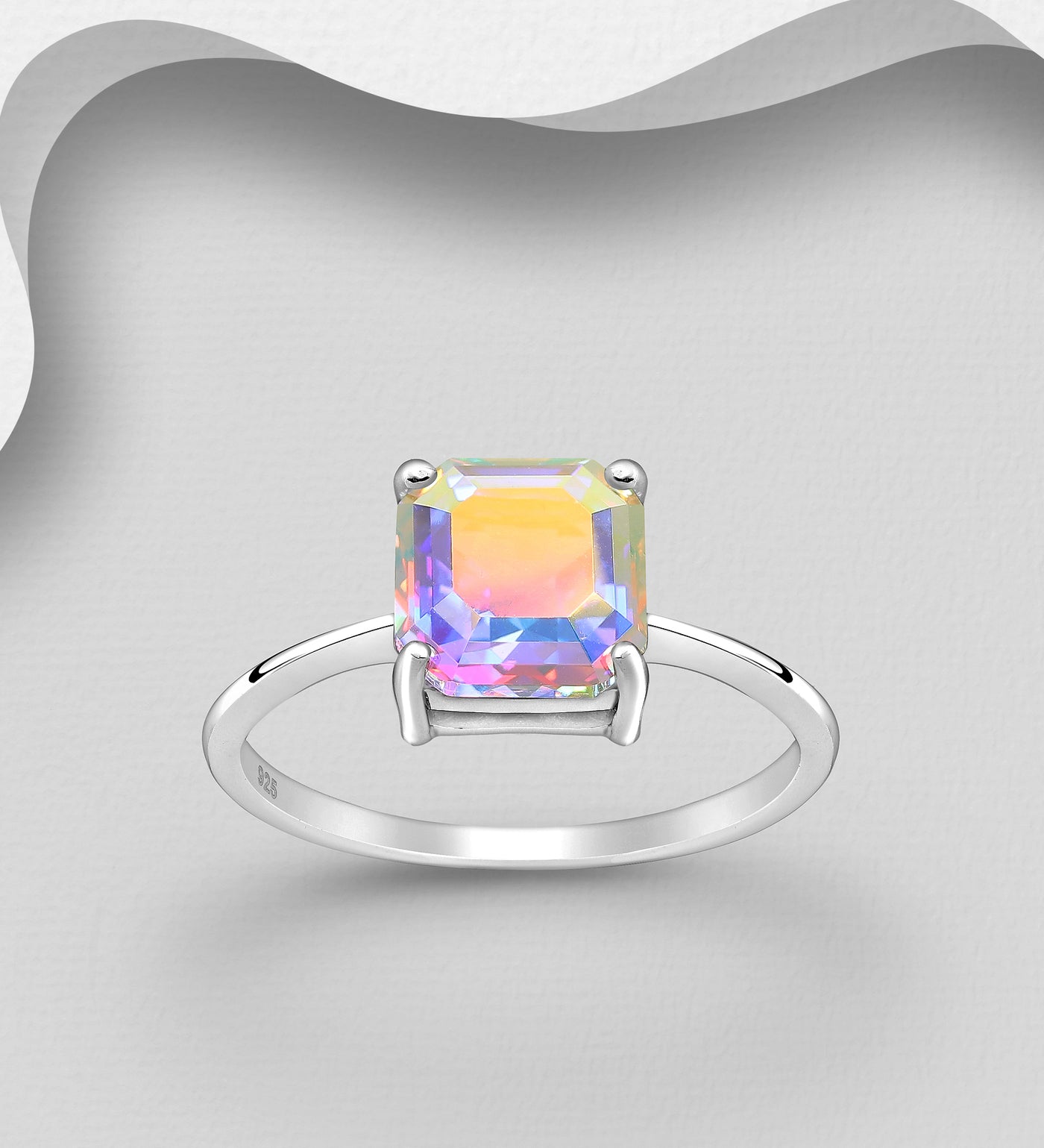 Northern Lights Austrian Crystal Ring