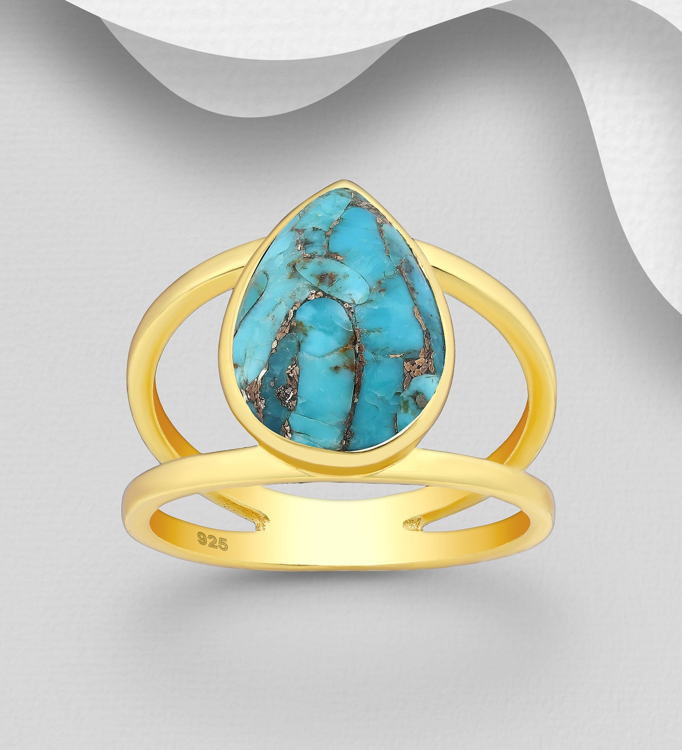 Turquoise Gold Ring