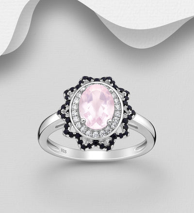 Rose Quartz Statement Ring