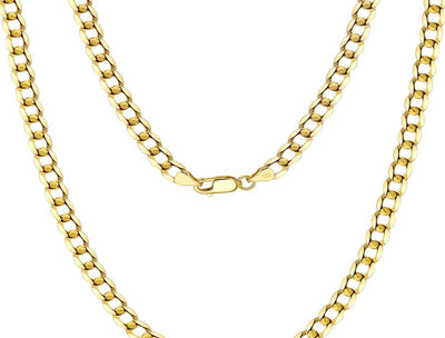 Diamond Cut Cuban Link Curb Chain 5.0 mm