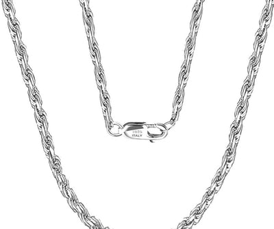 Diamond Cut Rope Chain 3.3 mm