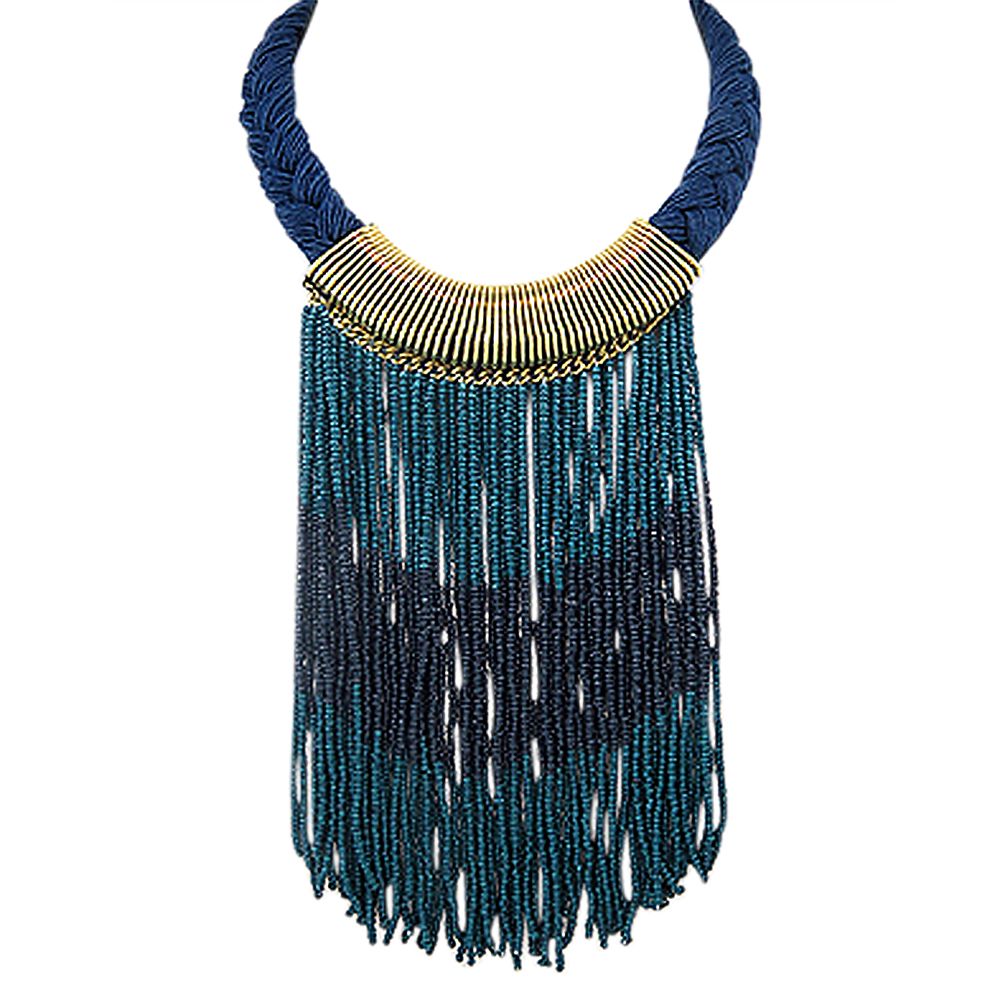 Beaded Bib Statement Necklace