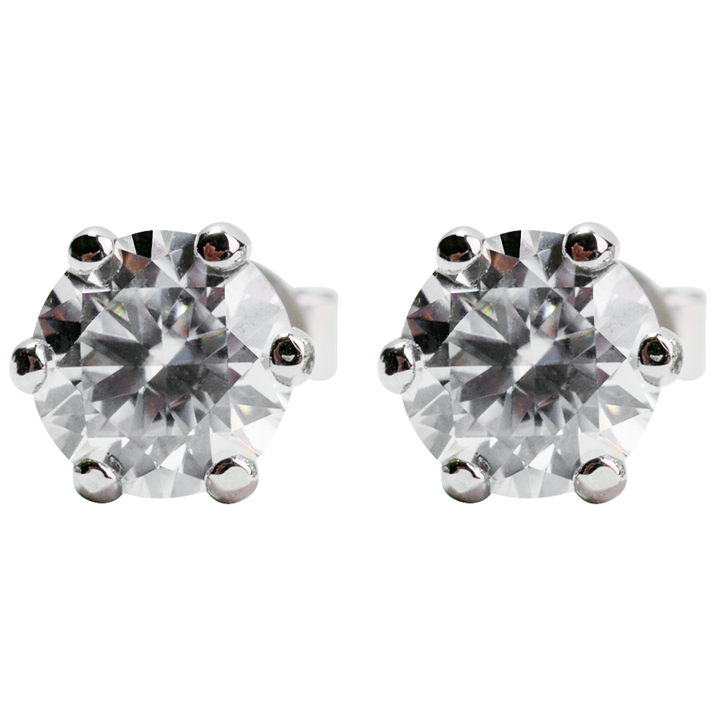 2 tcw Moissanite 18K Gold Earrings
