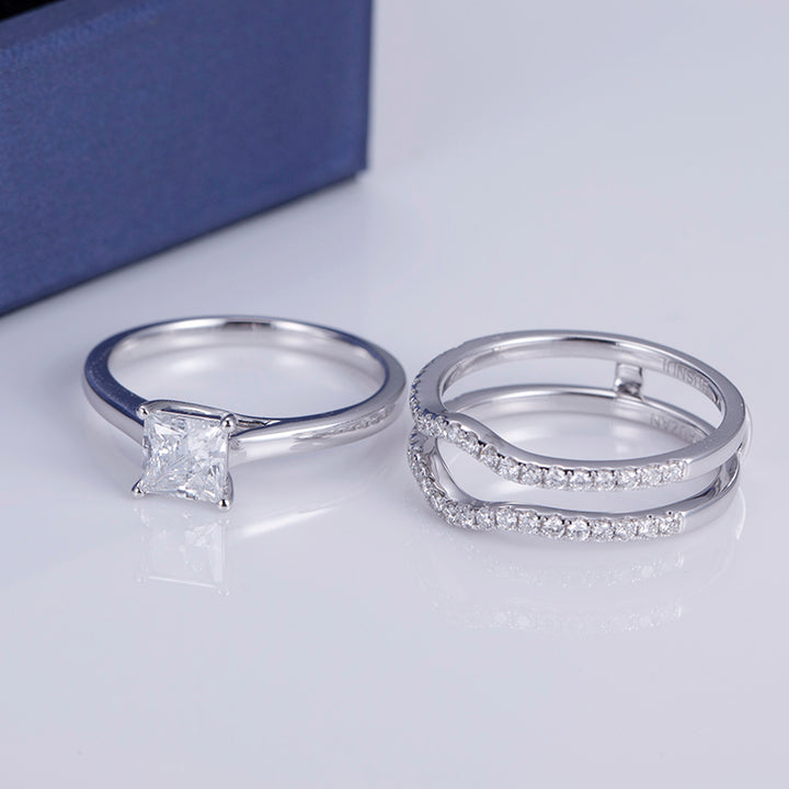 18K Gold 0.7 CT Lab Created Diamond Ring