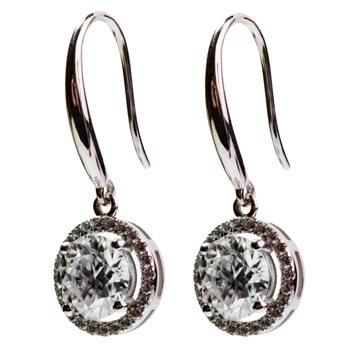 14K Gold 2 TCW Moissanite Earrings