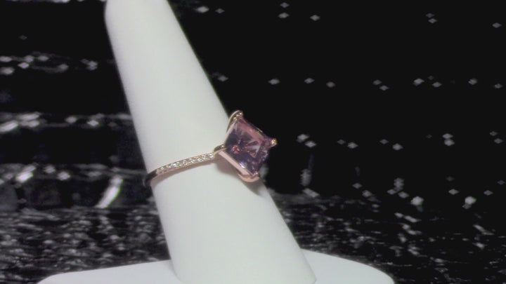 Morganite Simulant Gold Ring