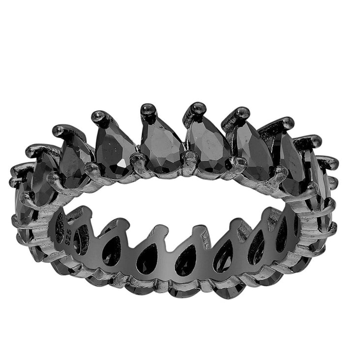 Black Diamond Simulants Eternity Ring
