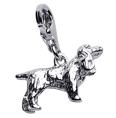 Basset Hound Silver Charm