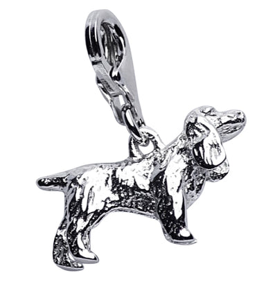 Basset Hound Silver Charm