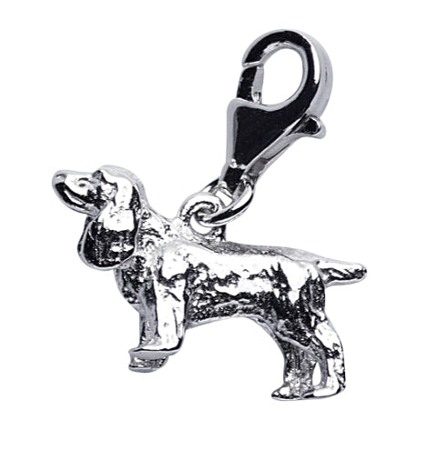 Basset Hound Silver Charm
