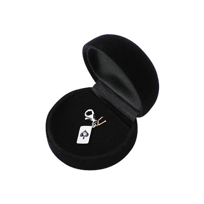 Sterling and Enamel Ace Card Charm with Crystal Gemstone - SilverAndGold.com Silver And Gold