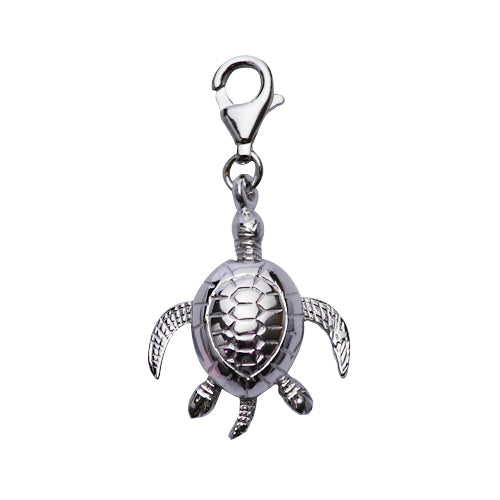 Sterling Silver Turtle Tortoise Charm - SilverAndGold.com Silver And Gold