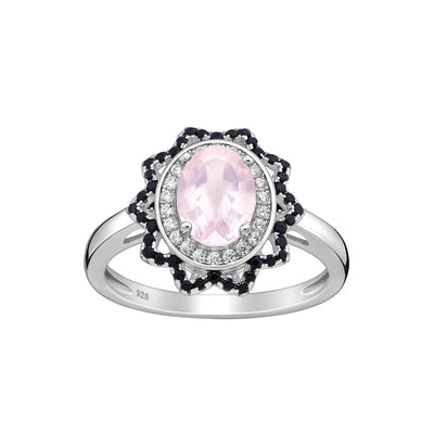 Rose Quartz Statement Ring