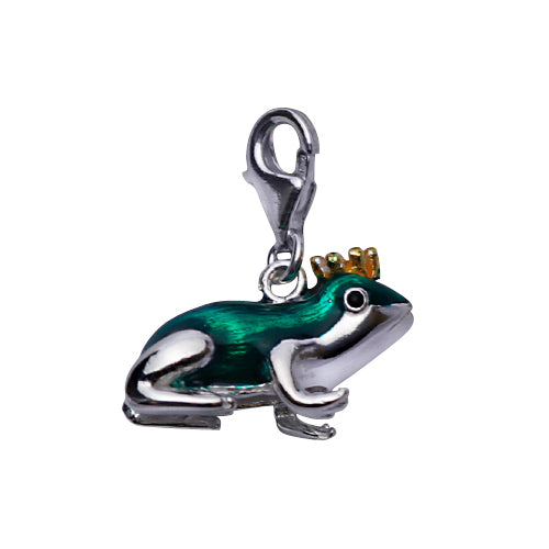 Frog Prince Sterling Silver Charm Earrings | SilverAndGold