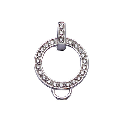 Gold Enamel High Heel Shoe Sterling Silver Pendant Necklace - SilverAndGold.com Silver And Gold