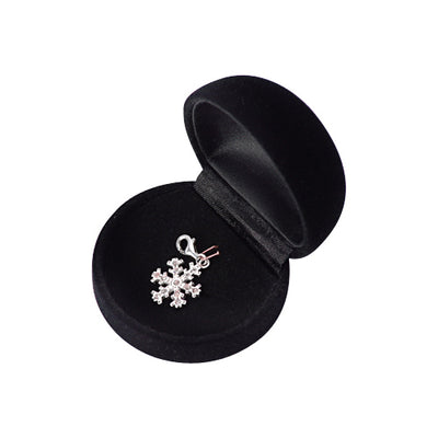 Sterling Silver and Crystal Gemstone Snowflake Charm - SilverAndGold.com Silver And Gold