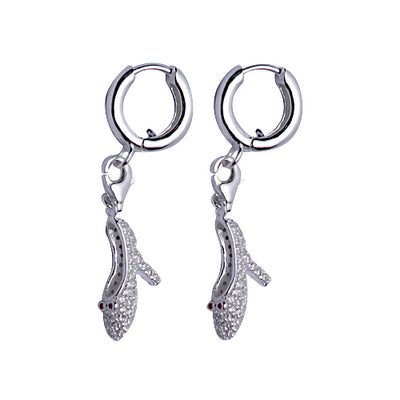 High Heel Shoe Charm Earrings | SilverAndGold