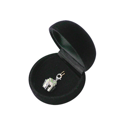 Sterling Silver Gift Box Charm with Mint Green Enamel Ribbon Detail - SilverAndGold.com Silver And Gold