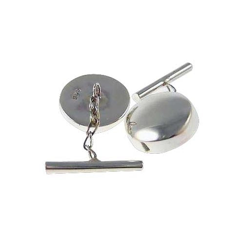 Round Pillbox Sterling Silver Cufflinks | SilverAndGold