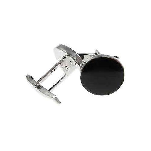 Sterling Silver Cuff Links - Classic Black Onyx Sterling Silver - SilverAndGold.com Silver And Gold