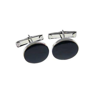 Sterling Silver Cuff Links - Classic Black Onyx Sterling Silver - SilverAndGold.com Silver And Gold