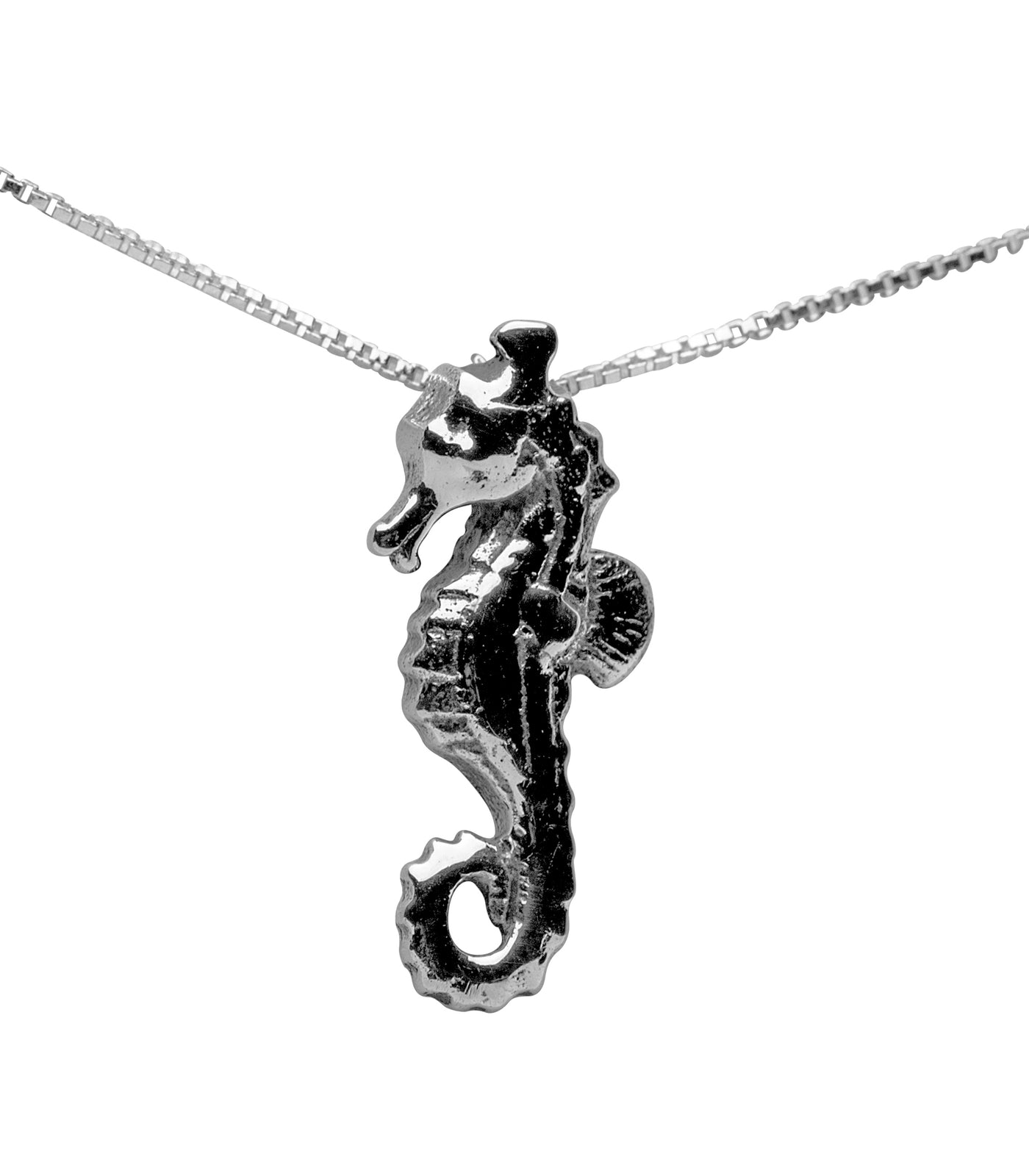 Silver Seahorse Pendant