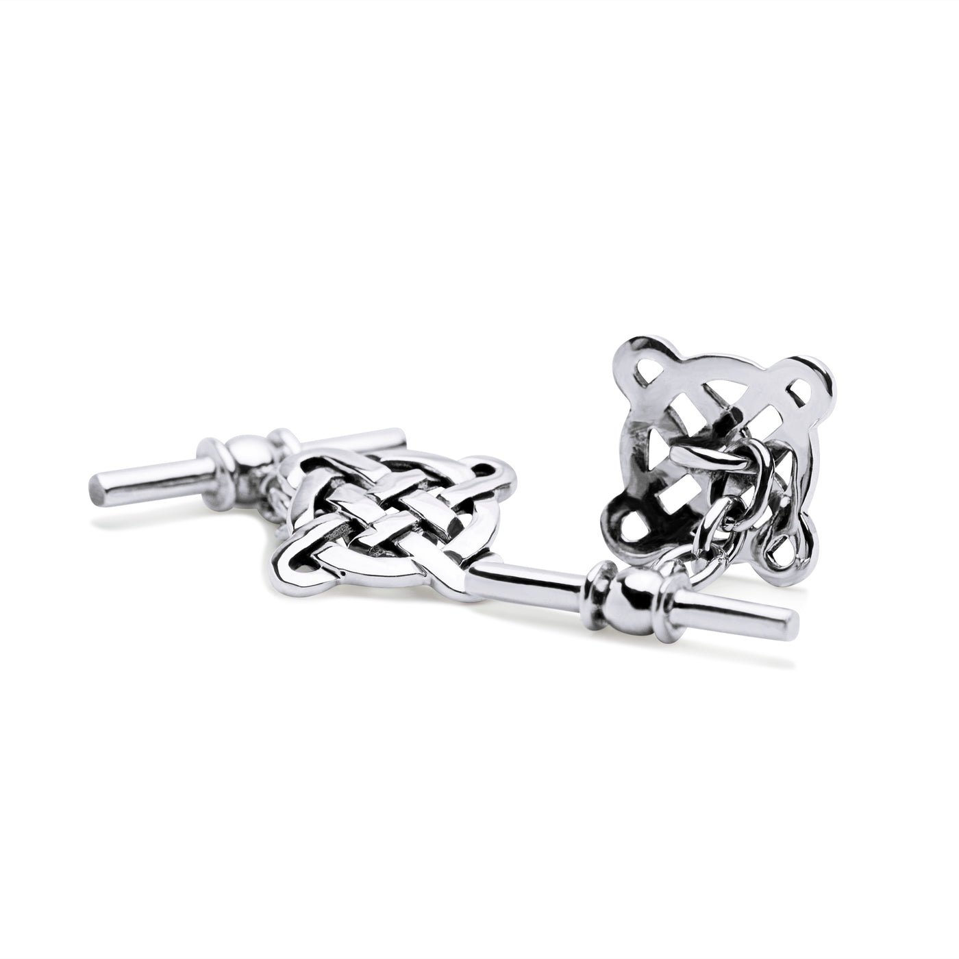 Celtic Friendship Knot Cufflinks in Sterling Silver | SilverAndGold