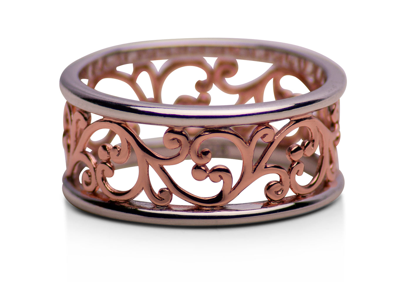 Rose Gold Vines Ring