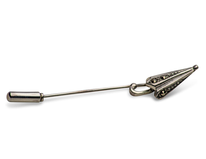 Marcasite & Sterling Silver Umbrella Hat Pin
