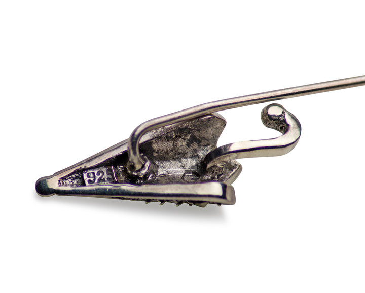 Marcasite & Sterling Silver Umbrella Hat Pin