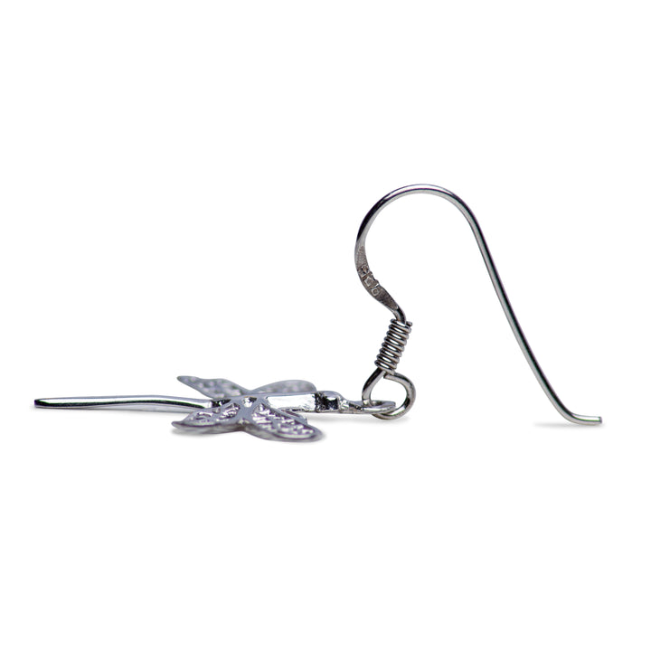 Dragonfly Silver Earrings