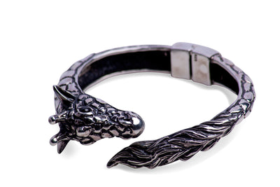 Giraffe Hinged Silver Cuff Bracelet