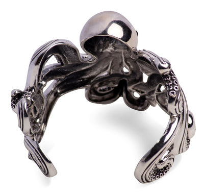 Octopus Silver Cuff Bracelet
